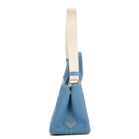 Prada Small Canapa Tote - Picture 5 of 7